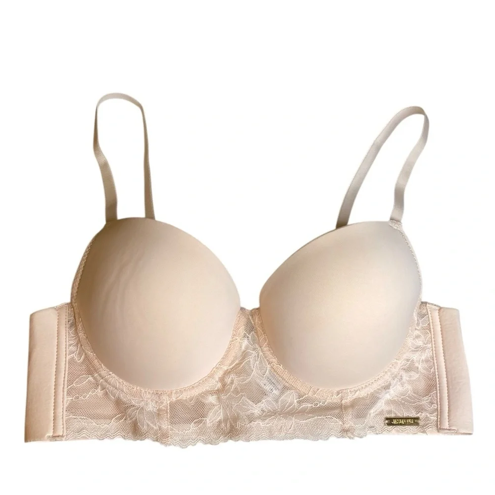 Jason Wu Blush Lace Underwire Adjustable Strap Demi bra women’s size 34B